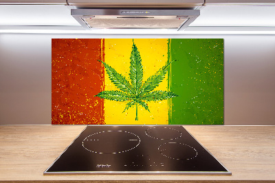 Dekorační panel sklo Rasta vlajka