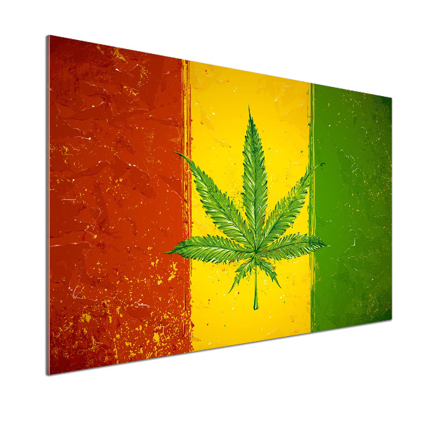 Dekorační panel sklo Rasta vlajka