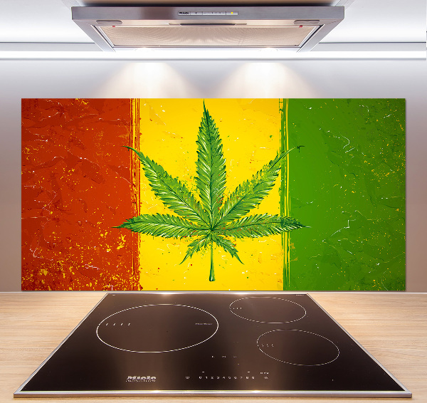 Dekorační panel sklo Rasta vlajka