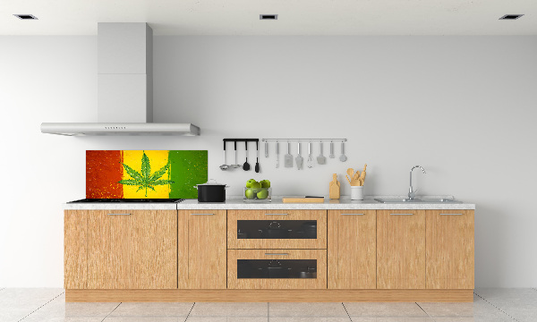 Dekorační panel sklo Rasta vlajka