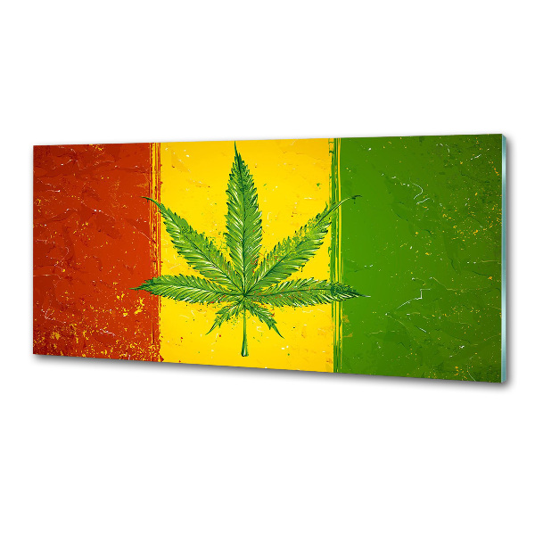 Dekorační panel sklo Rasta vlajka