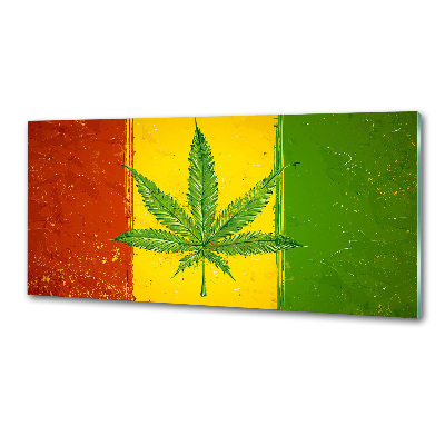 Dekorační panel sklo Rasta vlajka