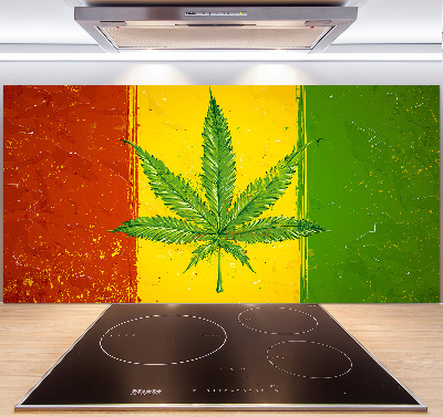 Dekorační panel sklo Rasta vlajka