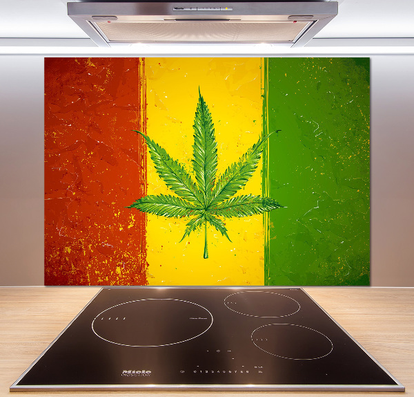 Dekorační panel sklo Rasta vlajka
