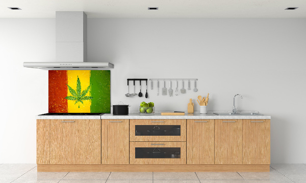 Dekorační panel sklo Rasta vlajka