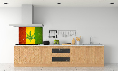 Dekorační panel sklo Rasta vlajka