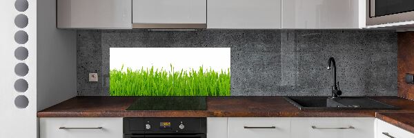 Skleněný panel do kuchyně Tráva