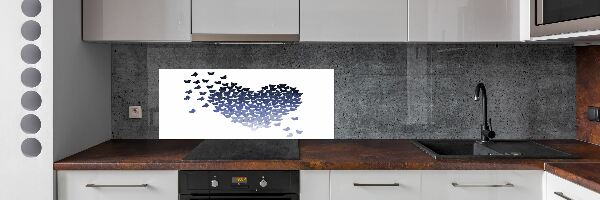 Panel do kuchyně Stdce z motýlů