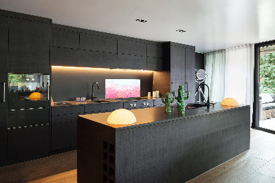 Dekorační panel sklo Květy višně