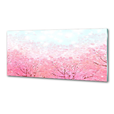 Dekorační panel sklo Květy višně
