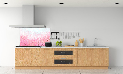 Dekorační panel sklo Květy višně