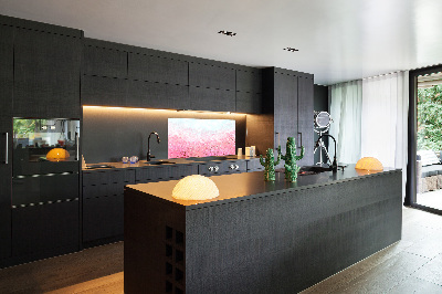 Dekorační panel sklo Květy višně