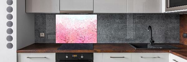 Dekorační panel sklo Květy višně