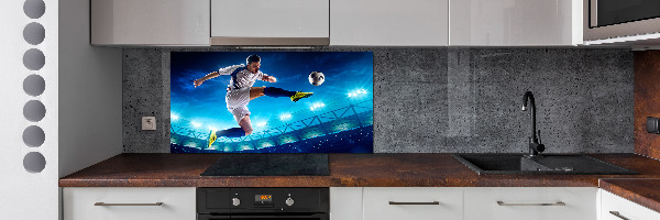 Skleněný panel do kuchyně Fotbalista