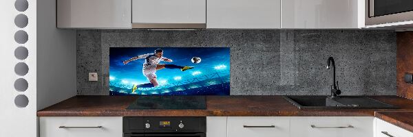 Skleněný panel do kuchyně Fotbalista