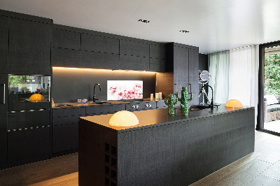 Dekorační panel sklo Květy višně