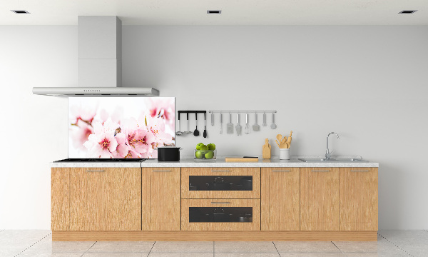 Dekorační panel sklo Květy višně