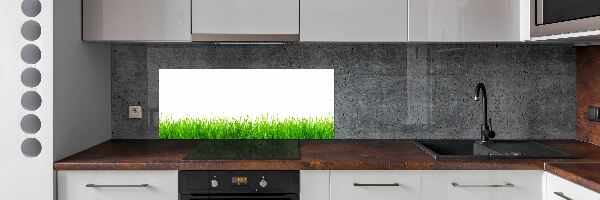Skleněný panel do kuchyně Tráva