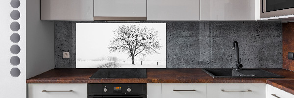 Dekorační panel sklo Strom zima