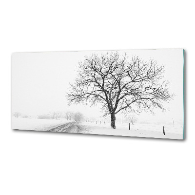 Dekorační panel sklo Strom zima