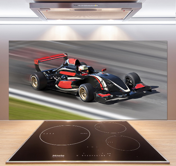 Skleněný panel do kuchynské linky Formule 1