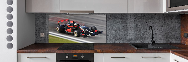 Skleněný panel do kuchynské linky Formule 1