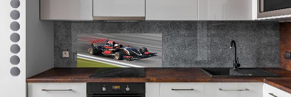 Skleněný panel do kuchynské linky Formule 1