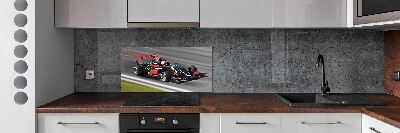 Skleněný panel do kuchynské linky Formule 1