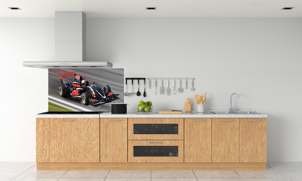 Skleněný panel do kuchynské linky Formule 1