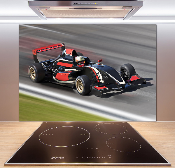 Skleněný panel do kuchynské linky Formule 1