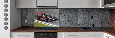 Skleněný panel do kuchynské linky Formule 1