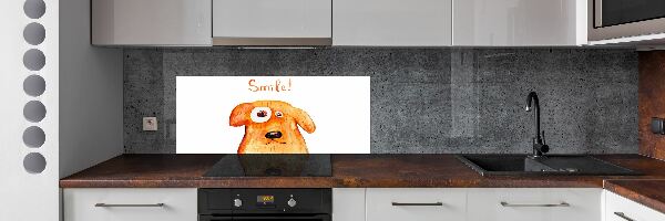 Skleněný panel do kuchyně Pes