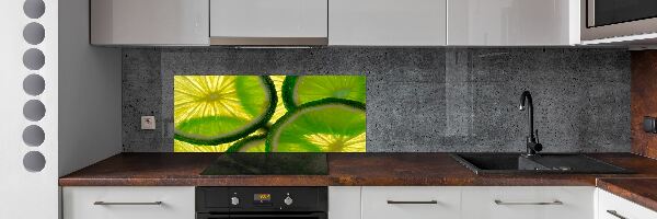 Skleněný panel do kuchyně Limetka