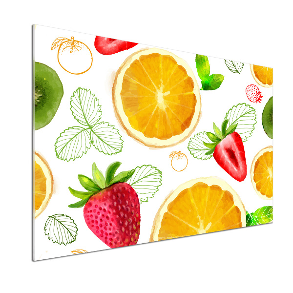 Skleněný panel do kuchyně Ovoce
