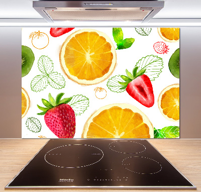 Skleněný panel do kuchyně Ovoce