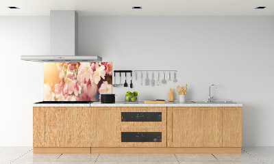 Dekorační panel sklo Květy višně