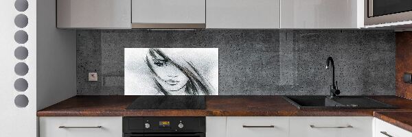 Panel do kuchyně Portrét ženy