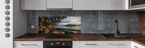 Panel do kuchyně Strom nad řekou