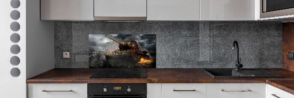 Skleněný panel do kuchyně Tank