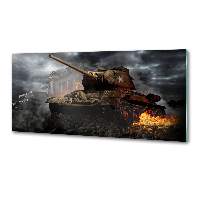 Skleněný panel do kuchyně Tank