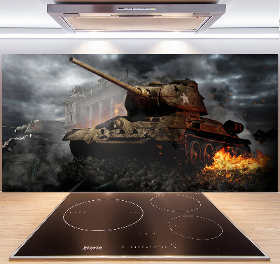 Skleněný panel do kuchyně Tank