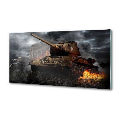 Skleněný panel do kuchyně Tank