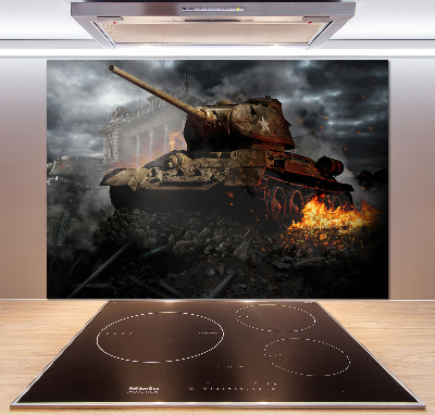 Skleněný panel do kuchyně Tank