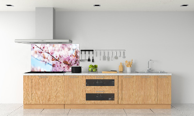 Dekorační panel sklo Květy višně