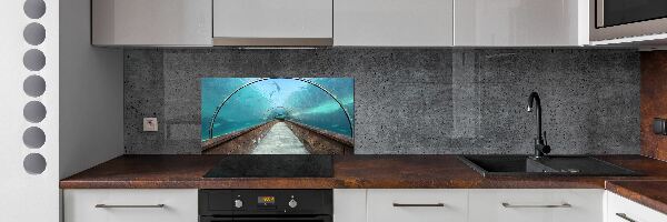 Panel do kuchyně Tunel akvárium