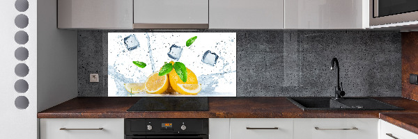 Panel do kuchyně Citrony s ledem