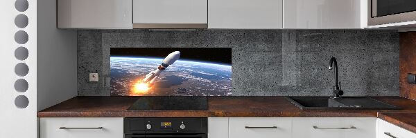 Panel do kuchyně Kosmická raketa