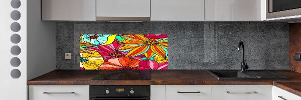 Panel do kuchyně Květinový vzor