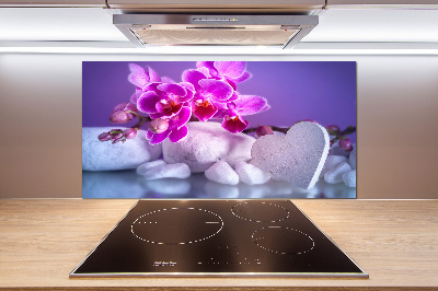 Panel do kuchyně Orchidej a srdce