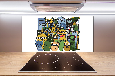 Panel do kuchyně Šílené nestvůry